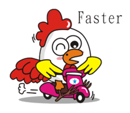Jamie chicken & Playful duck sticker #5943859