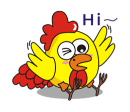Jamie chicken & Playful duck sticker #5943861