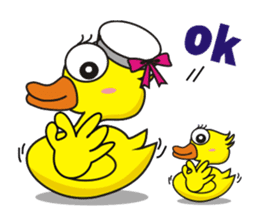 Jamie chicken & Playful duck sticker #5943864