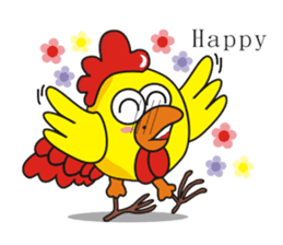 Jamie chicken & Playful duck sticker #5943866