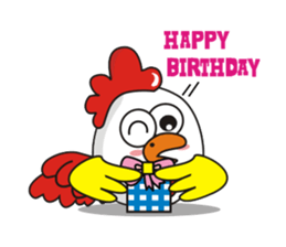 Jamie chicken & Playful duck sticker #5943872