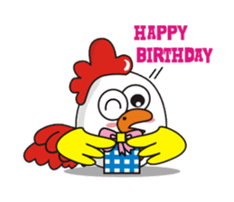 Jamie chicken & Playful duck sticker #5943872