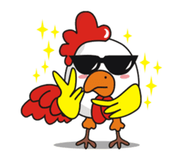 Jamie chicken & Playful duck sticker #5943873