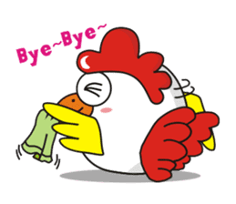 Jamie chicken & Playful duck sticker #5943876