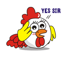 Jamie chicken & Playful duck sticker #5943879