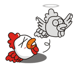 Jamie chicken & Playful duck sticker #5943880