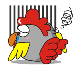 Jamie chicken & Playful duck sticker #5943881