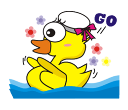 Jamie chicken & Playful duck sticker #5943885