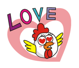 Jamie chicken & Playful duck sticker #5943889