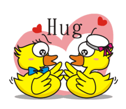 Jamie chicken & Playful duck sticker #5943891