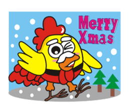 Jamie chicken & Playful duck sticker #5943893