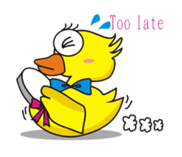 Jamie chicken & Playful duck sticker #5943895