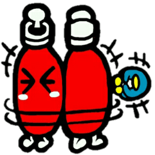 ketchup and penguin sticker #5944721