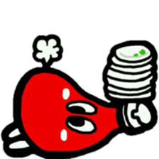 ketchup and penguin sticker #5944729