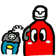 ketchup and penguin sticker #5944734