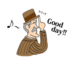 Glasses gentleman sticker #5945019