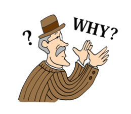 Glasses gentleman sticker #5945024