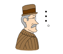 Glasses gentleman sticker #5945026