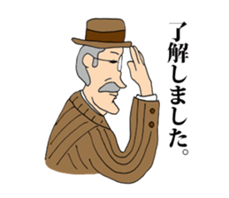 Glasses gentleman sticker #5945031