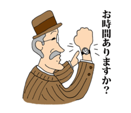 Glasses gentleman sticker #5945040