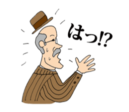 Glasses gentleman sticker #5945043