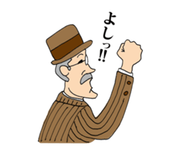 Glasses gentleman sticker #5945045