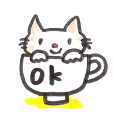 glass cat sticker #5945257