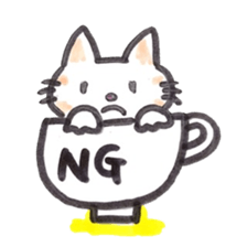 glass cat sticker #5945258