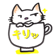 glass cat sticker #5945277