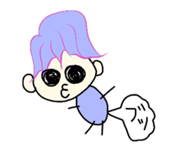 face and one words 5 sticker #5945400