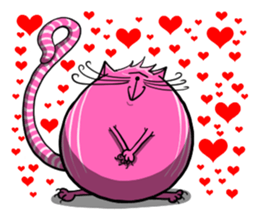 Purple Cat! sticker #5946204