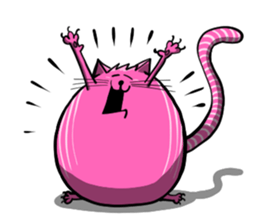 Purple Cat! sticker #5946205