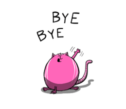 Purple Cat! sticker #5946214