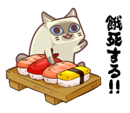 Kittens "We're sooo hungry!" sticker #5947591