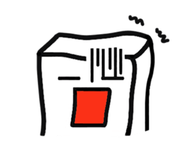 White, square people sticker #5947618