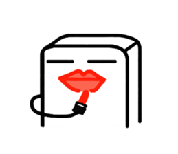 White, square people sticker #5947621