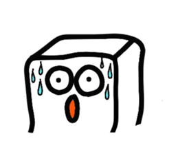 White, square people sticker #5947623