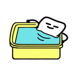 White, square people sticker #5947628