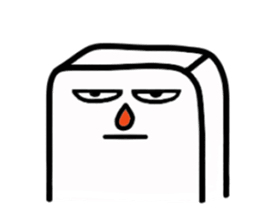 White, square people sticker #5947629