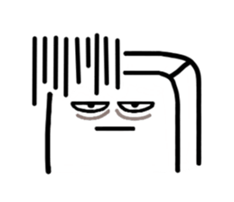 White, square people sticker #5947630