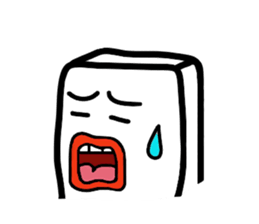 White, square people sticker #5947633