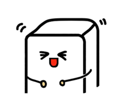 White, square people sticker #5947637