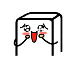 White, square people sticker #5947640