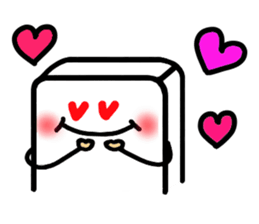 White, square people sticker #5947641