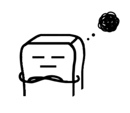 White, square people sticker #5947642