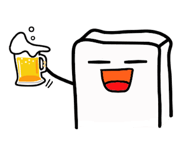 White, square people sticker #5947643