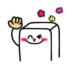 White, square people sticker #5947646