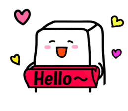 White, square people sticker #5947648