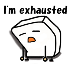 White, square people sticker #5947649