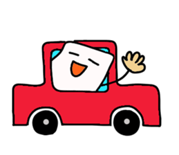 White, square people sticker #5947650